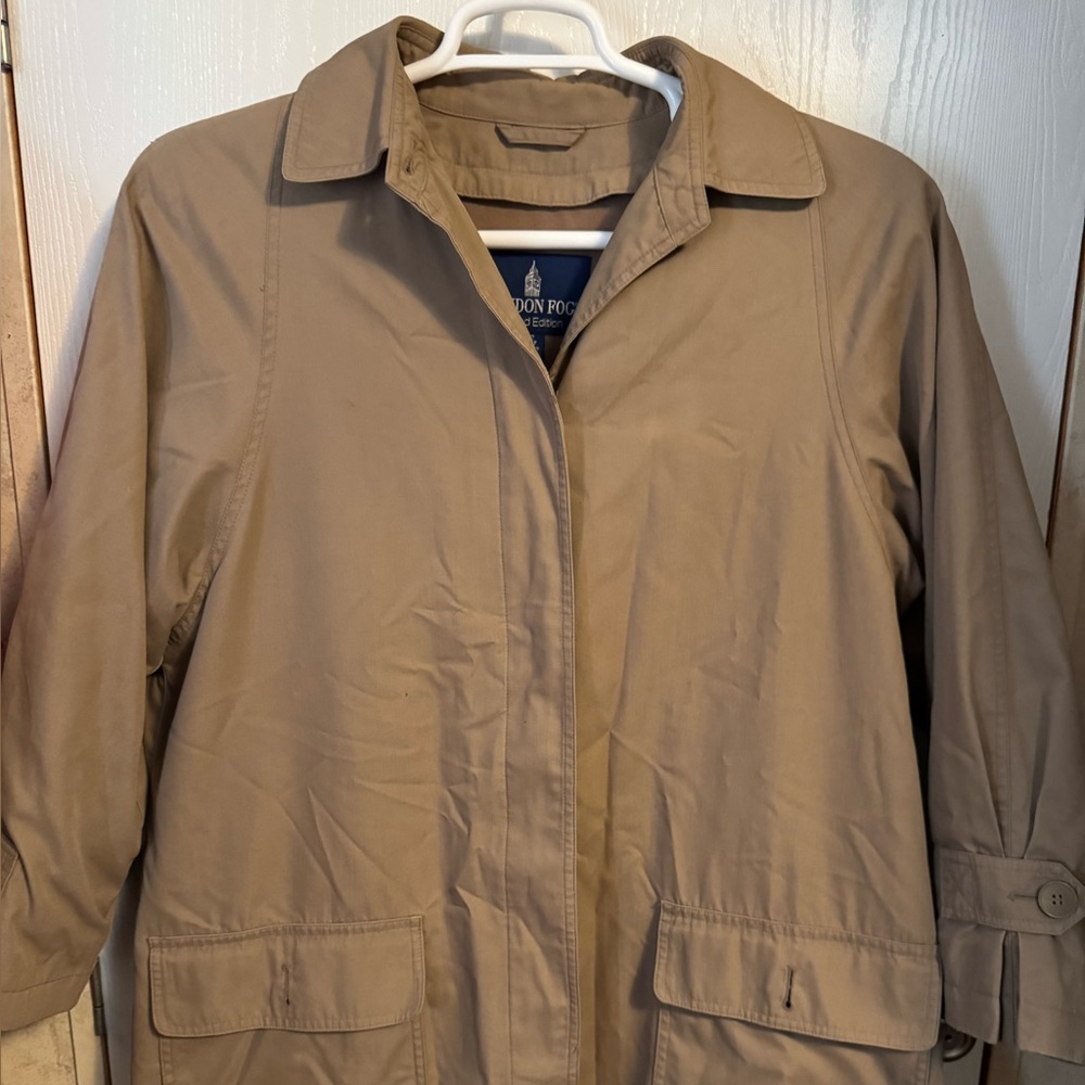 London Fog Women's Classic Tan Trench Coat